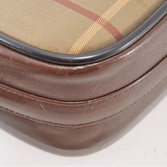 Burberry Vintage Olive Windowpane Shoulder Bag with Adjustable Strap - Picture 7 of 12